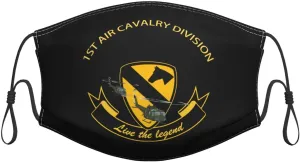 1st Air Cavalry Division Air Cav Premium Masks Breathe Easy Stay Black