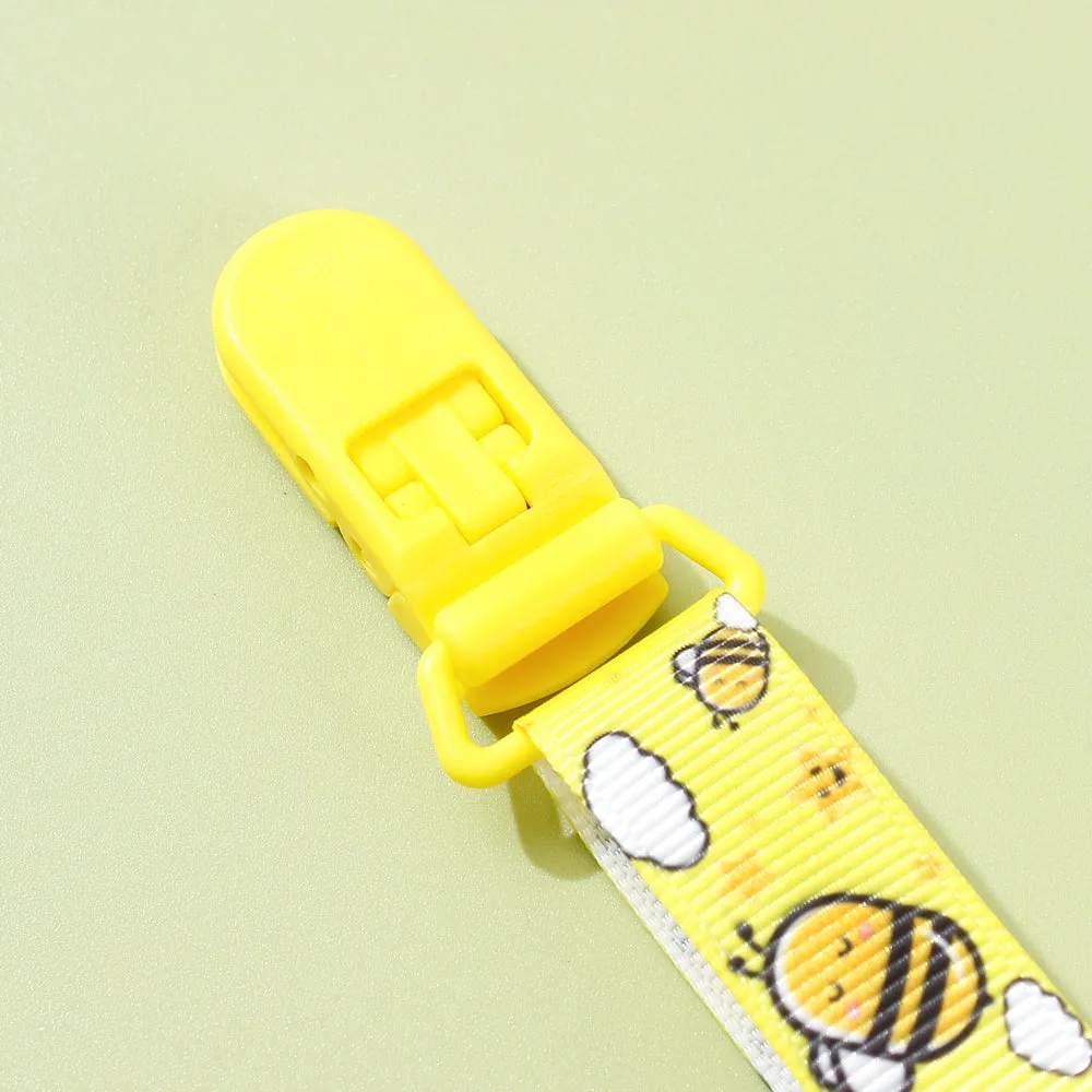 Adjustable Pacifier Clip with Braided Cord and Secure Clasp - Prevents Dropping