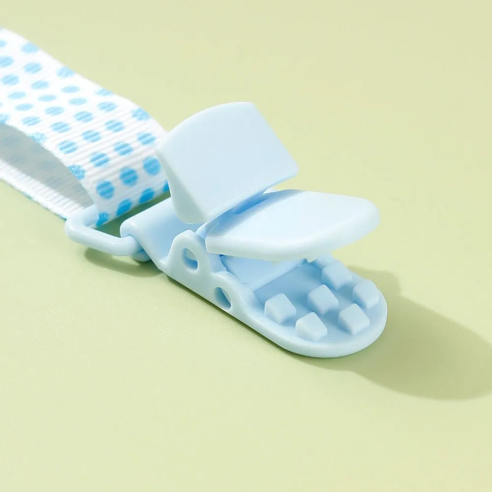 Adjustable Pacifier Clip with Braided Cord and Secure Clasp - Prevents Dropping