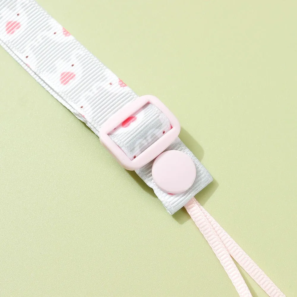 Adjustable Pacifier Clip with Braided Cord and Secure Clasp - Prevents Dropping