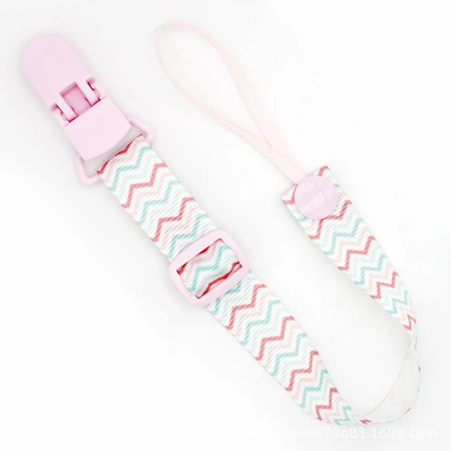 Adjustable Pacifier Clip with Braided Cord and Secure Clasp - Prevents Dropping