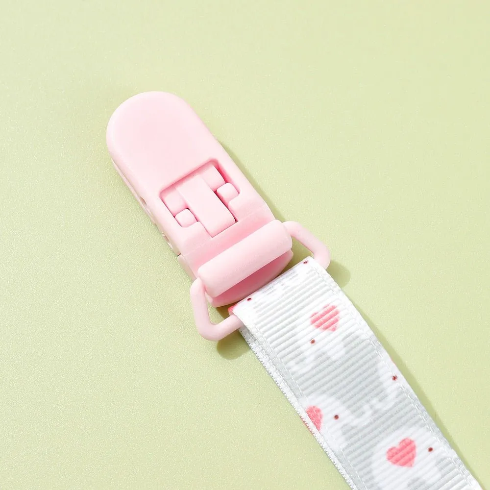 Adjustable Pacifier Clip with Braided Cord and Secure Clasp - Prevents Dropping