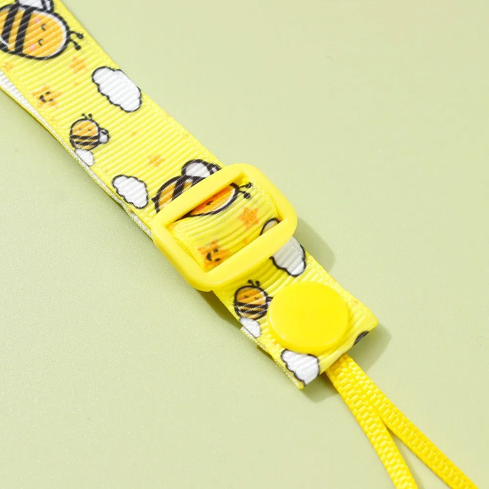Adjustable Pacifier Clip with Braided Cord and Secure Clasp - Prevents Dropping