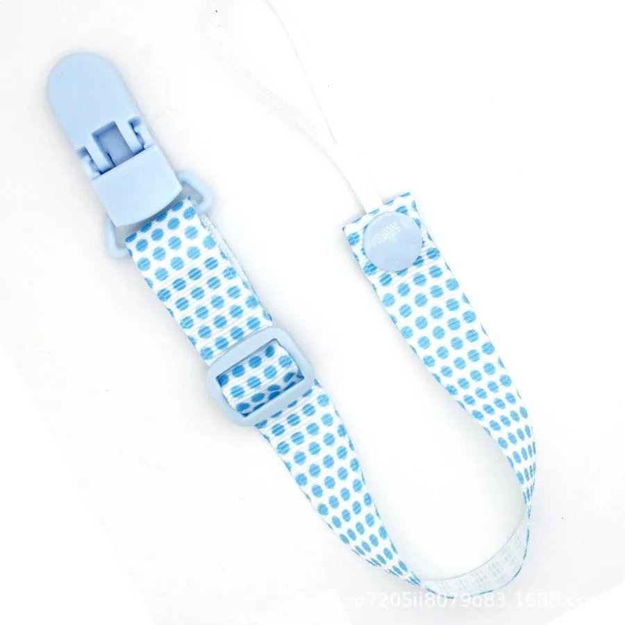 Adjustable Pacifier Clip with Braided Cord and Secure Clasp - Prevents Dropping
