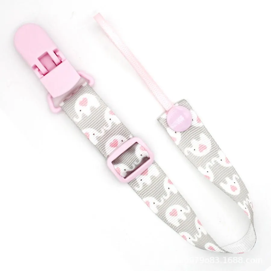 Adjustable Pacifier Clip with Braided Cord and Secure Clasp - Prevents Dropping