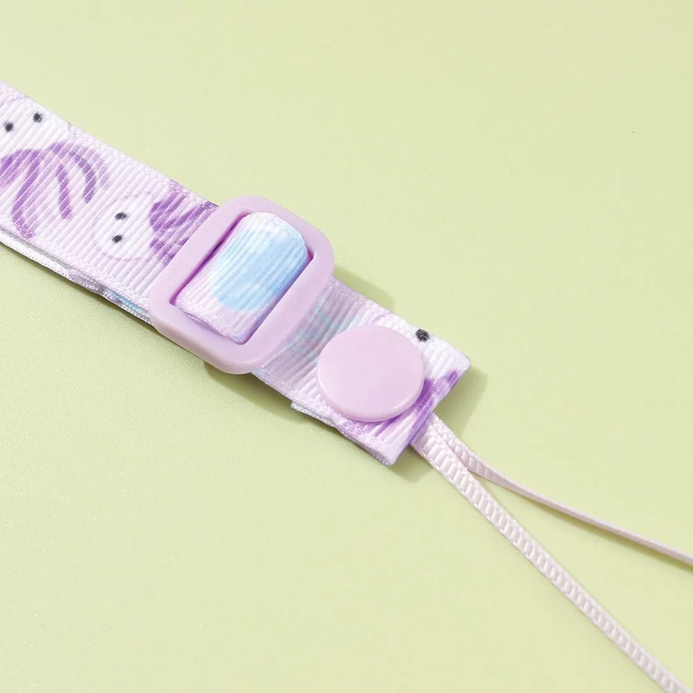 Adjustable Pacifier Clip with Braided Cord and Secure Clasp - Prevents Dropping