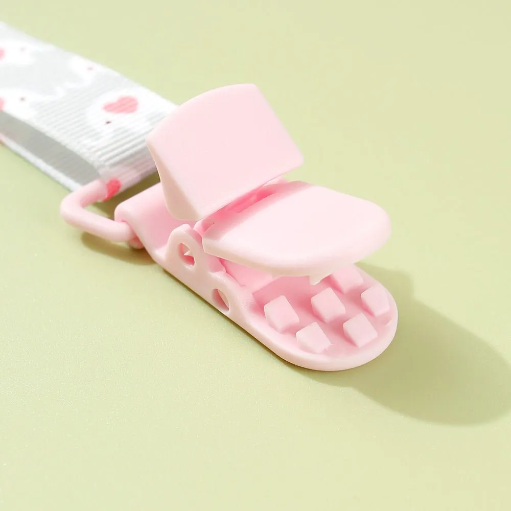 Adjustable Pacifier Clip with Braided Cord and Secure Clasp - Prevents Dropping