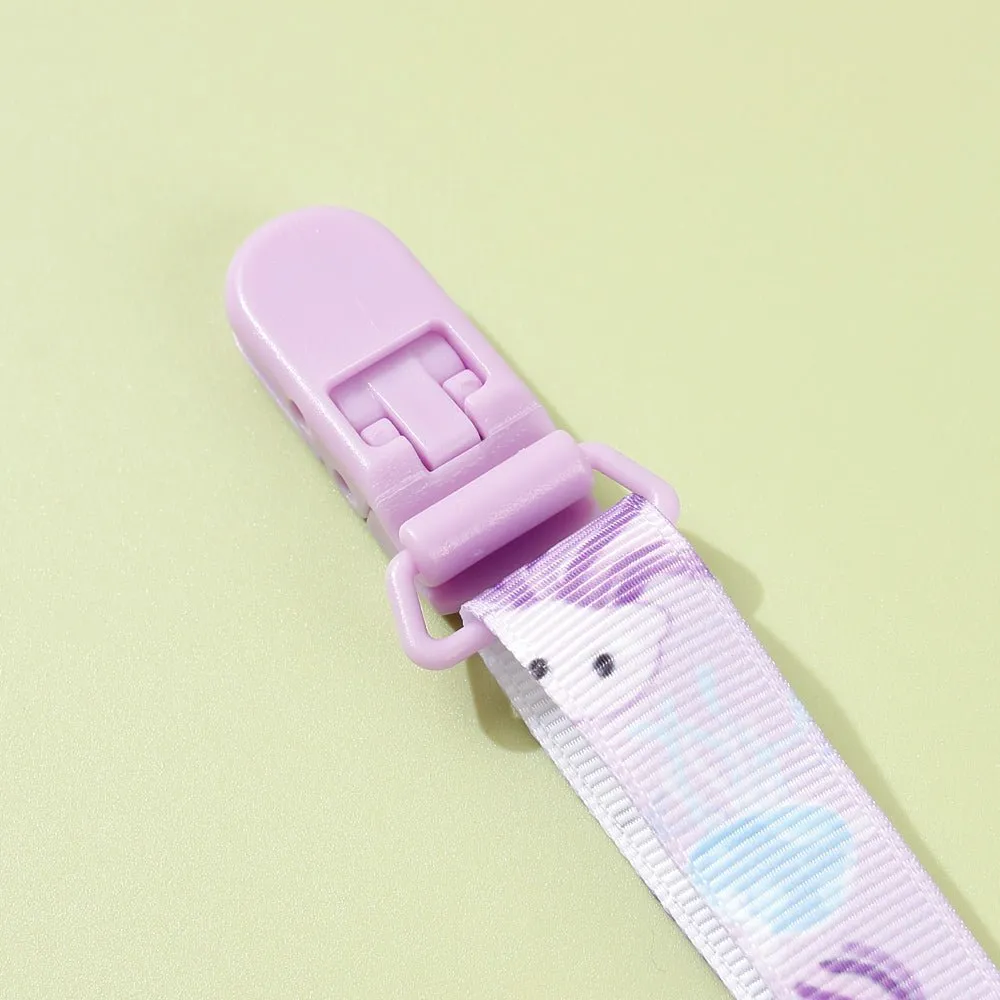 Adjustable Pacifier Clip with Braided Cord and Secure Clasp - Prevents Dropping