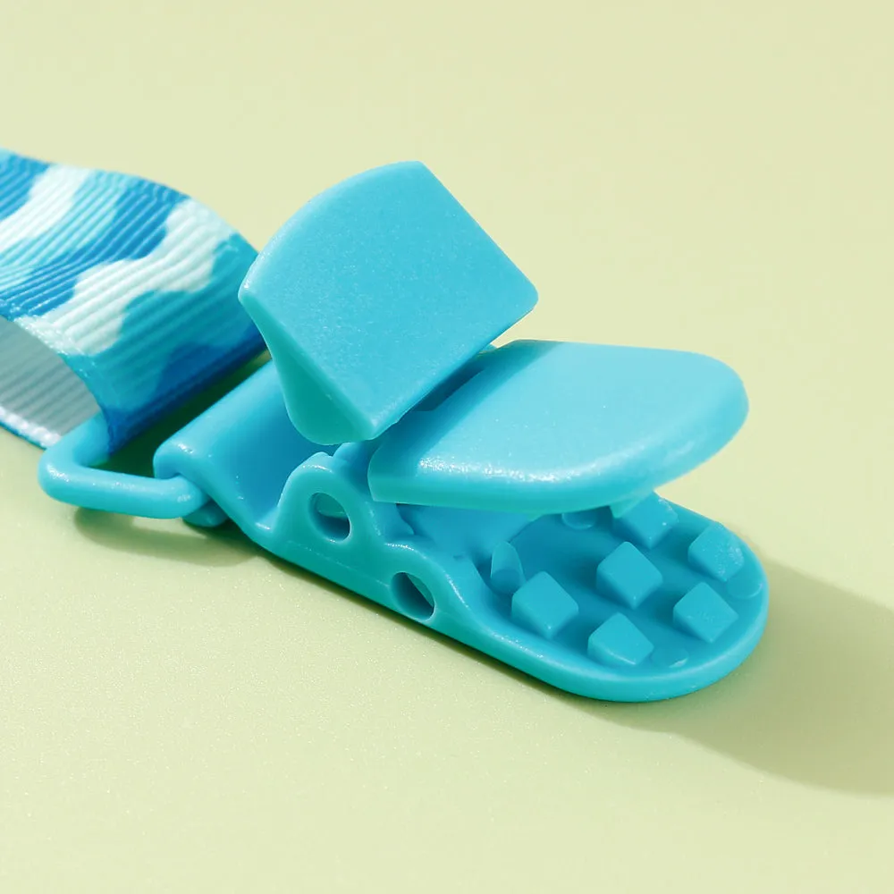 Adjustable Pacifier Clip with Braided Cord and Secure Clasp - Prevents Dropping