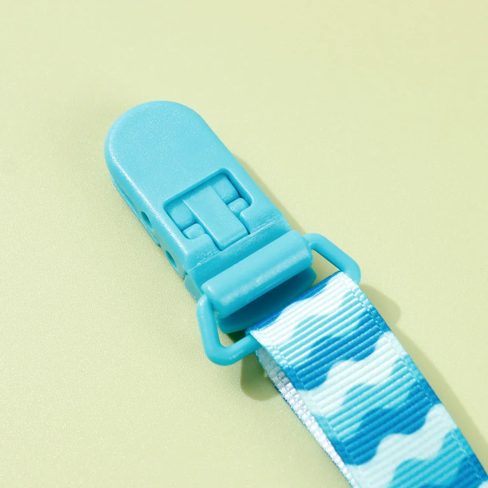 Adjustable Pacifier Clip with Braided Cord and Secure Clasp - Prevents Dropping
