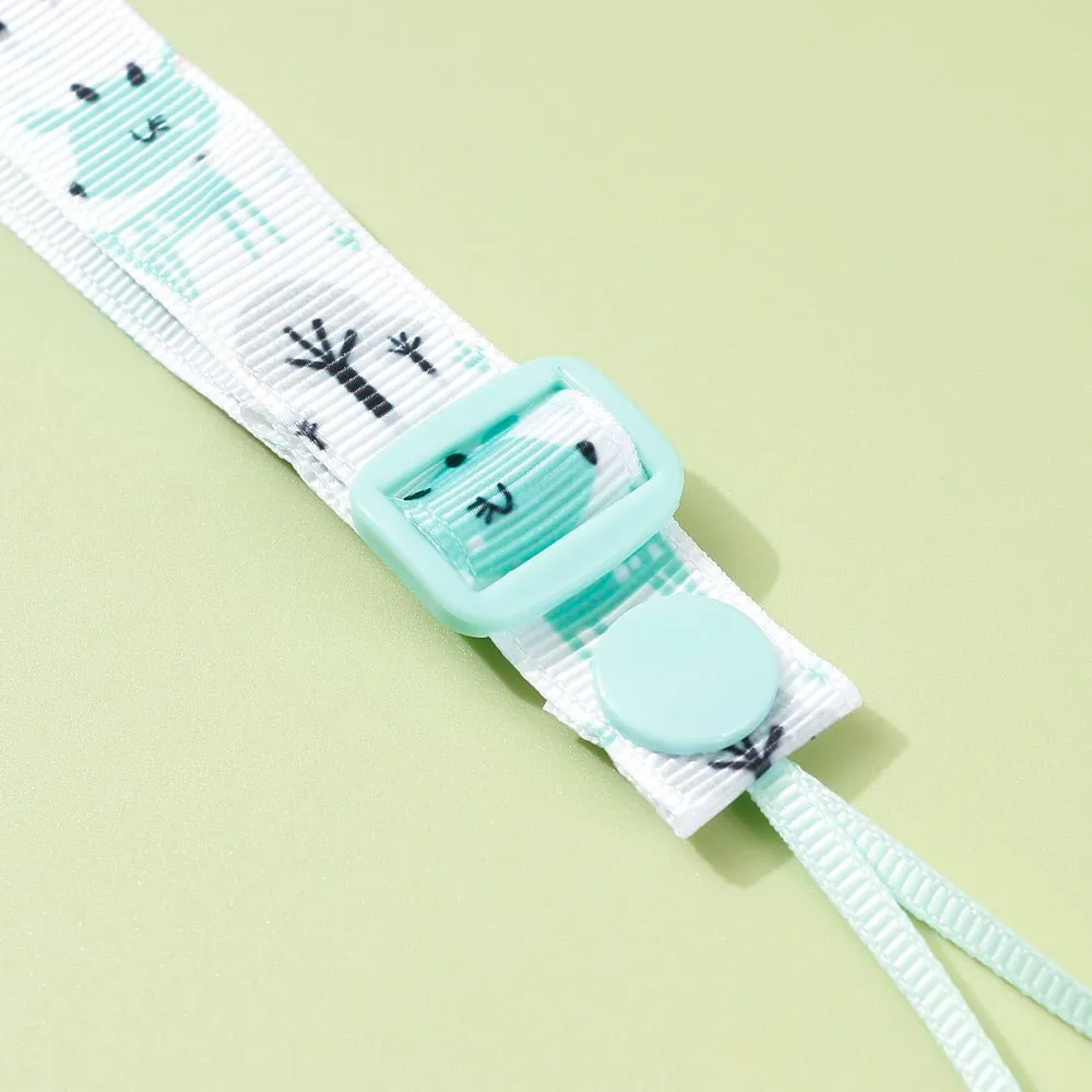 Adjustable Pacifier Clip with Braided Cord and Secure Clasp - Prevents Dropping