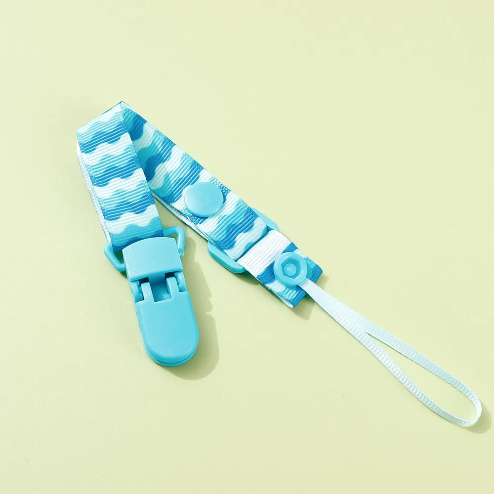 Adjustable Pacifier Clip with Braided Cord and Secure Clasp - Prevents Dropping