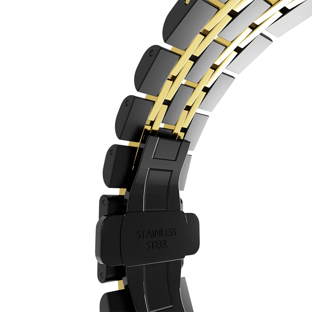 Amazfit GTR 2 Steel Link Strap Duo (Black/Gold)