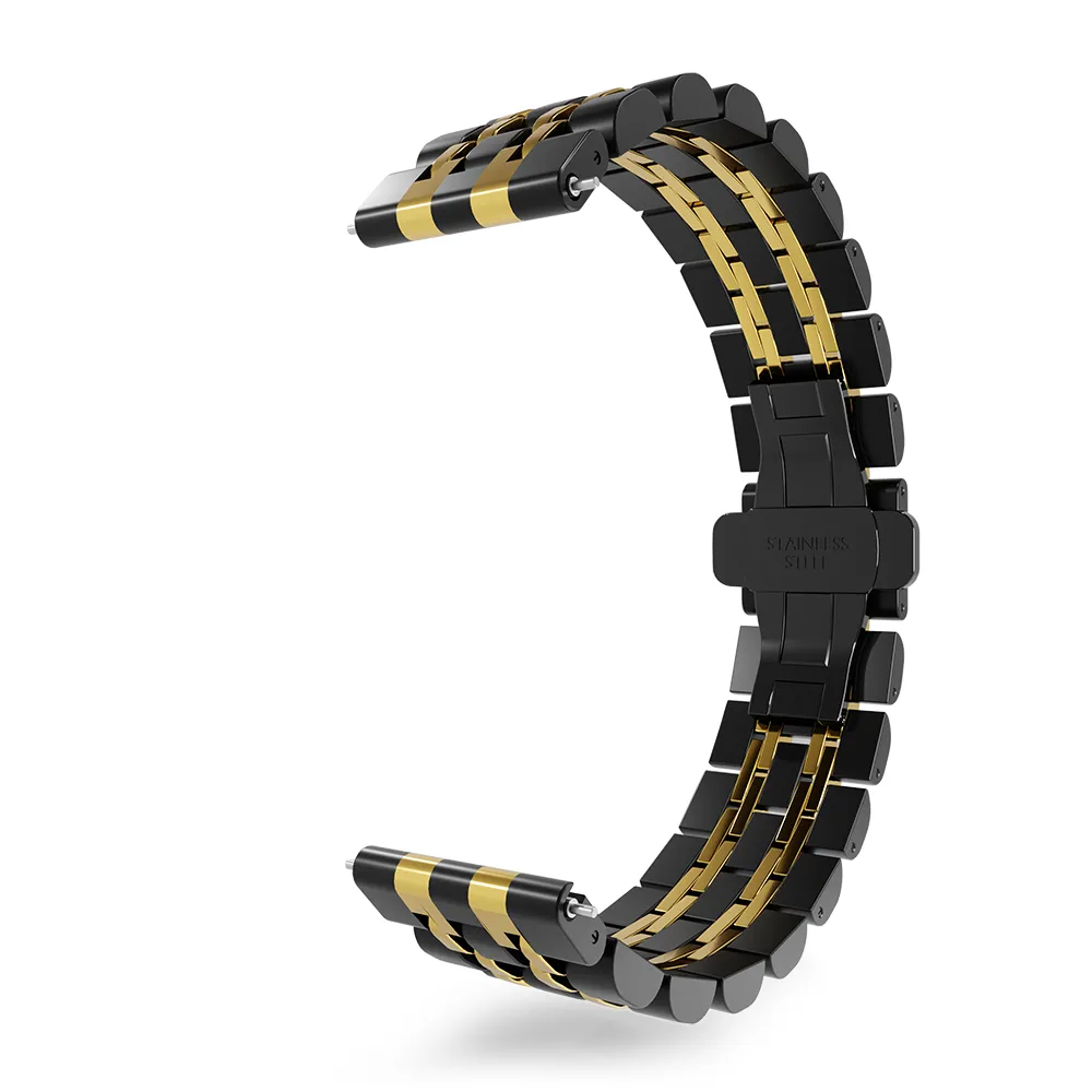Amazfit GTR 2 Steel Link Strap Duo (Black/Gold)