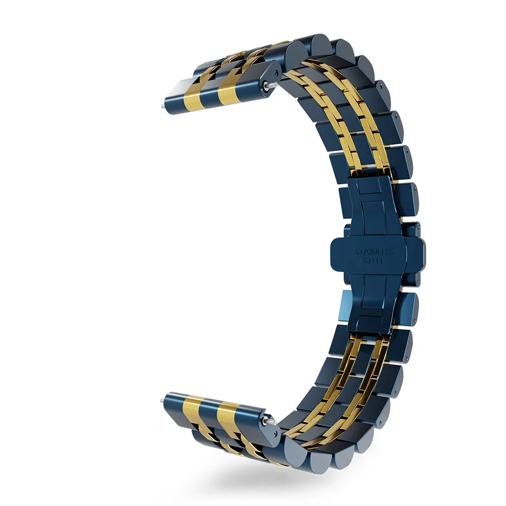 Amazfit GTR 2 Steel Link Strap Duo (Blue/Gold)