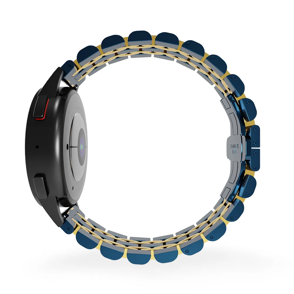 Amazfit GTR 2 Steel Link Strap Duo (Blue/Gold)
