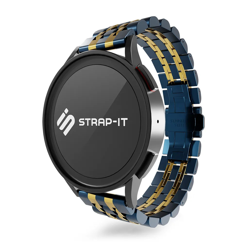 Amazfit GTR 2 Steel Link Strap Duo (Blue/Gold)