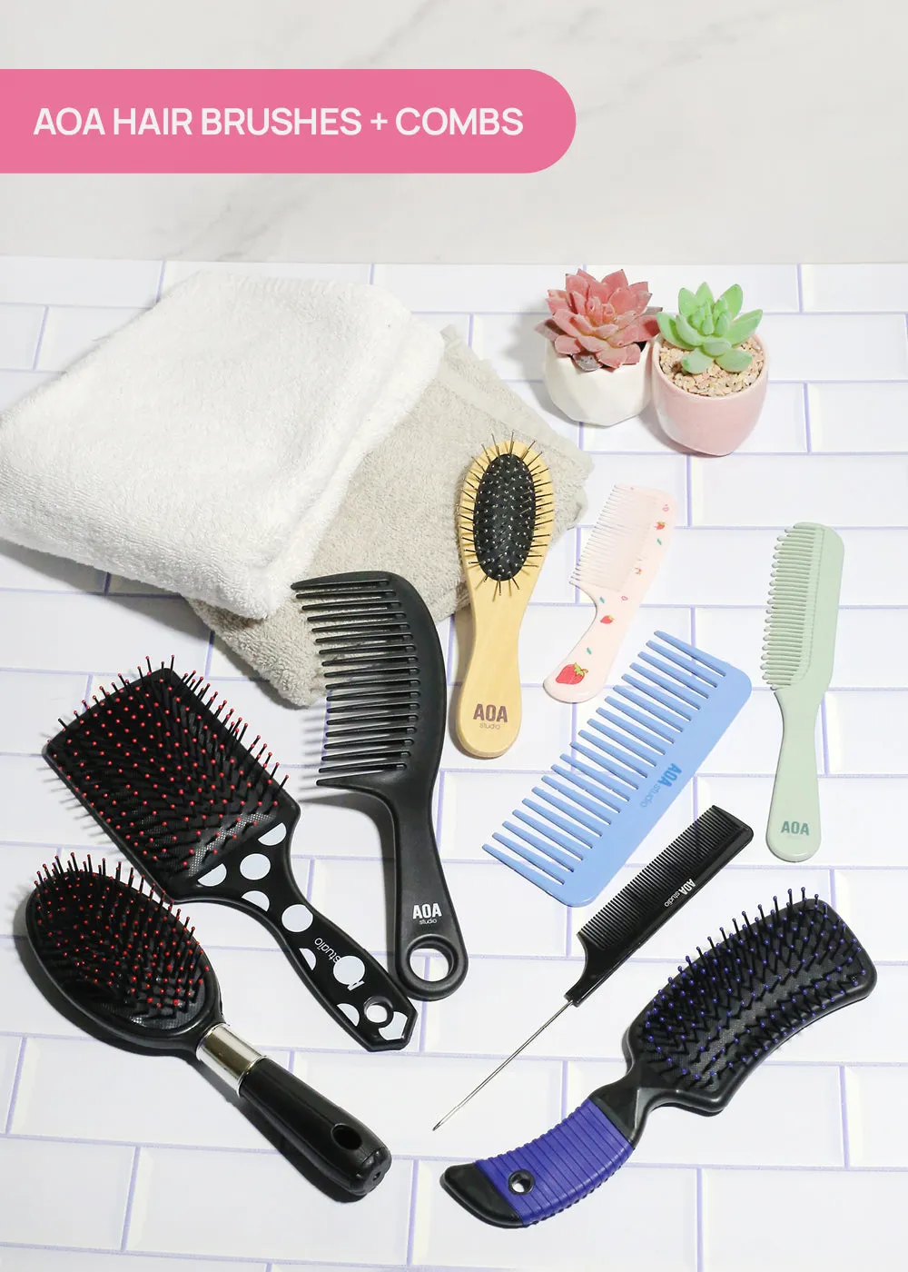 AOA Oval Cushion Hair Brush