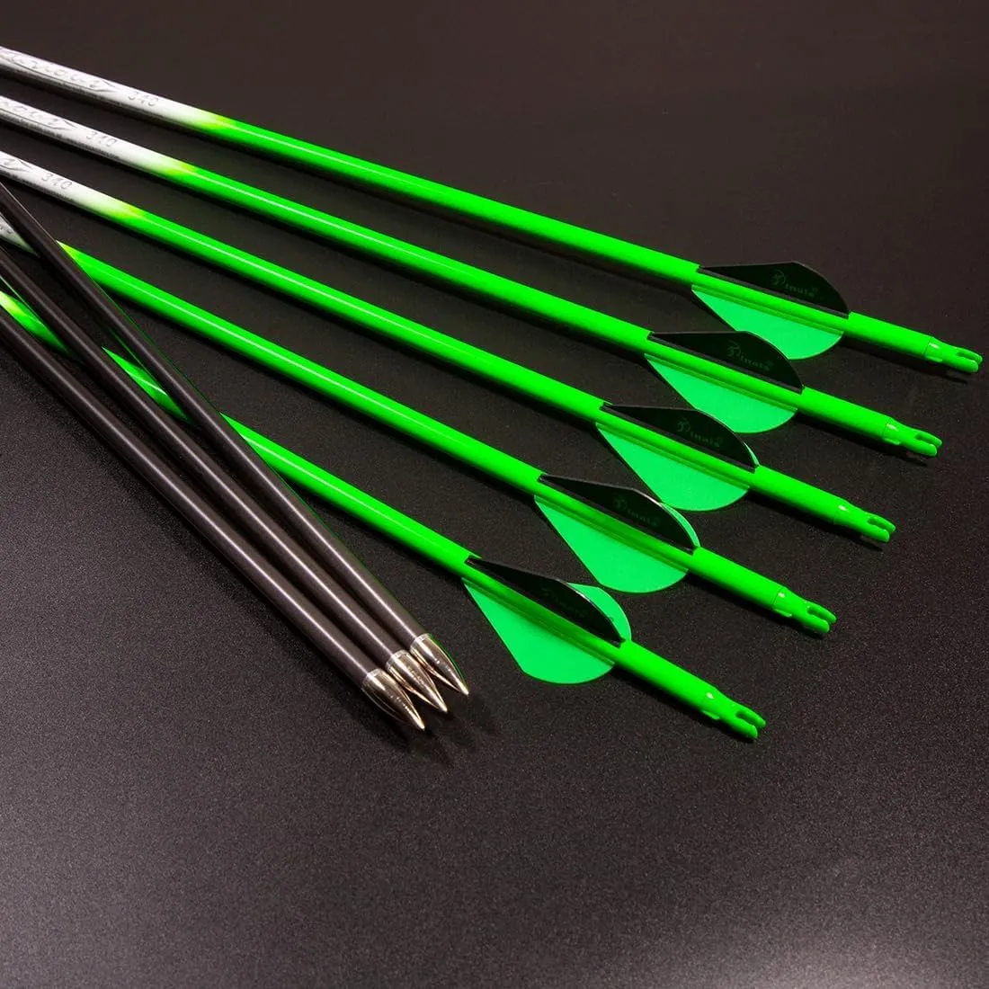 Archery Carbon Arrow 28 29 30 inch 300 340 350 400 Spine Practice Hunting Arrows for Compound Recurve Bow 12PCS