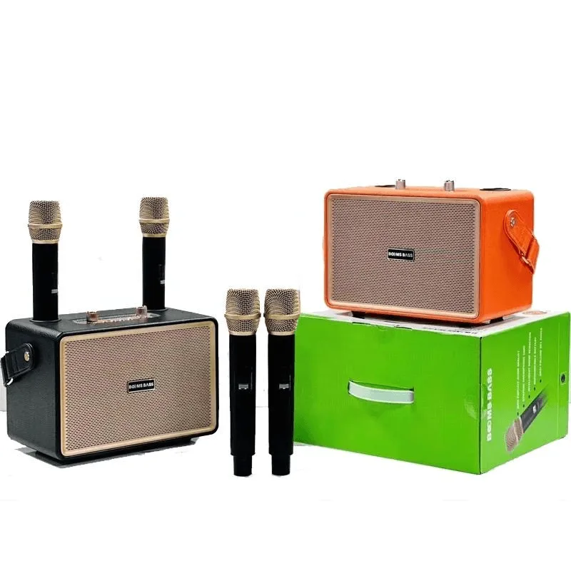 Booms Bass Stereo Outdoor Karaoke With 2 Microphones - M4202 