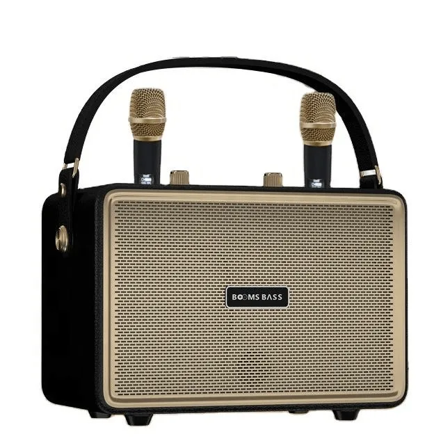 Booms Bass Stereo Outdoor Karaoke With 2 Microphones - M4202 