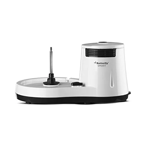 Butterfly EKN 1.5-Litre Water Kettle (Silver with Black) & Smart 150-Watt Table Top Wet Grinder with Coconut Scrapper Attachment (White) Combo