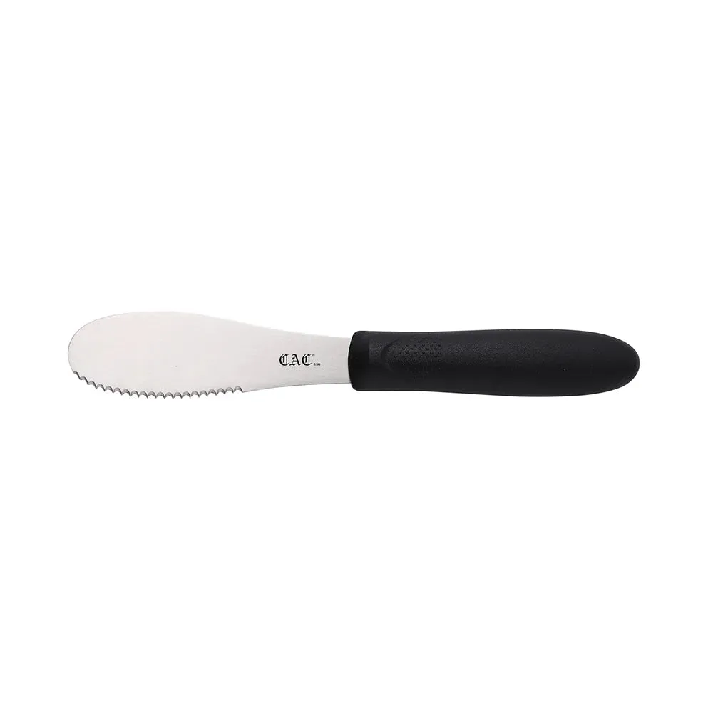 CAC China SPSP-4BK Spreader SS Serrated Plastic Hdl 3-7/8" Black /Each