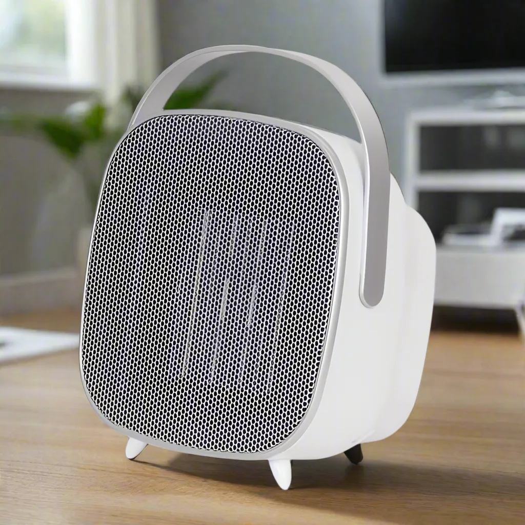 Ceramic Fan Heater Speaker Style With Carry Handle