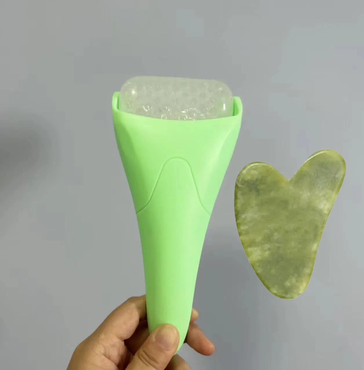 Chill and Glow Facial Ice Roller Massage Device