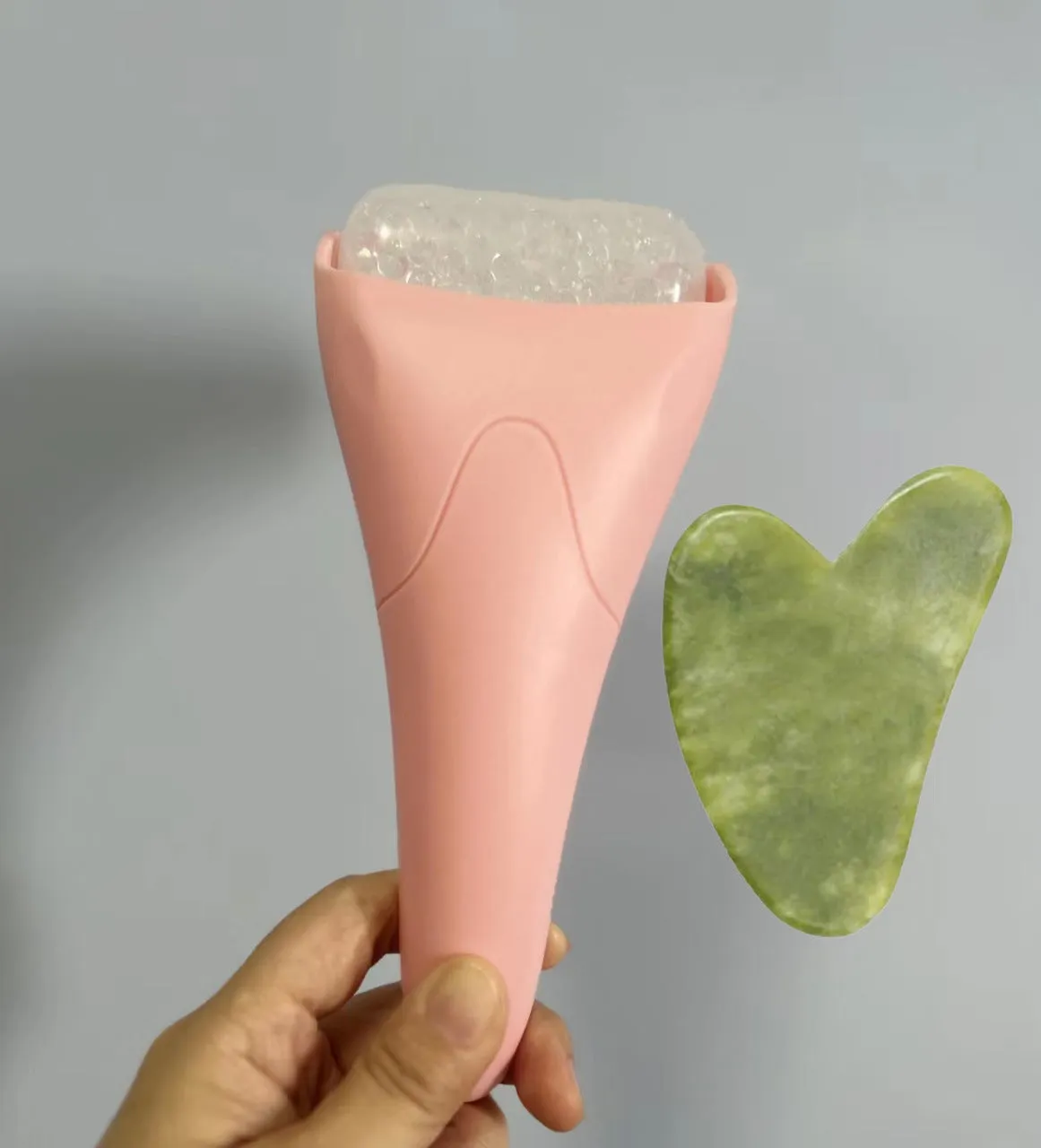 Chill and Glow Facial Ice Roller Massage Device