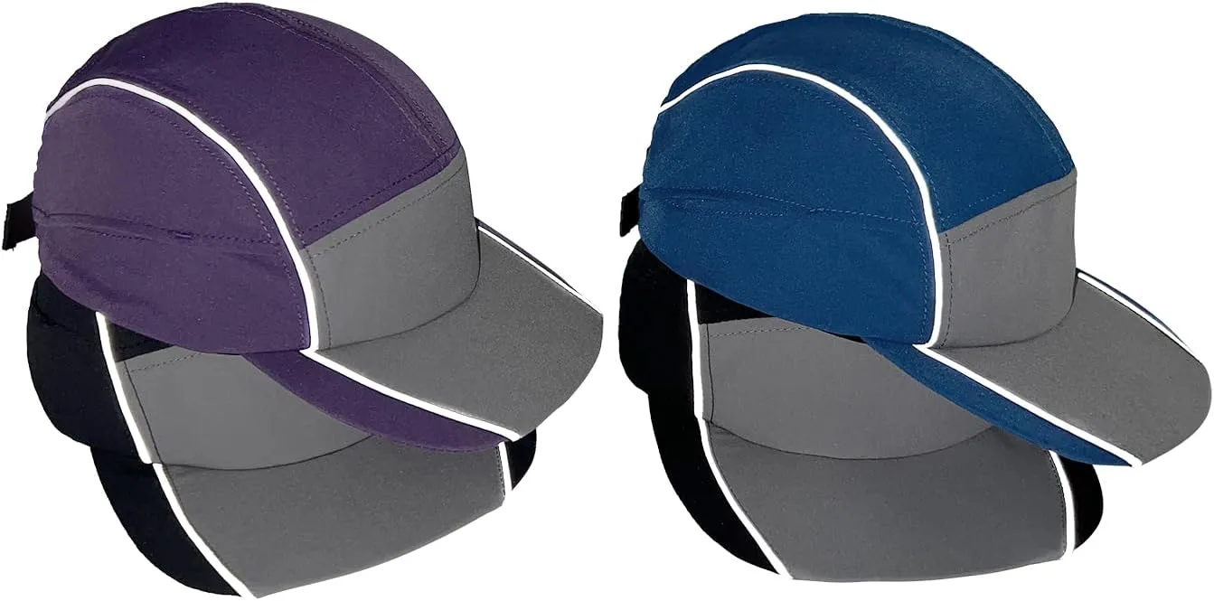 Clakllie Quick Dry 5 Panel Running Hats Reflective Flat Brim Hat Breathable Baseball Cap Cooling Outdoor Caps Tennis Dad Hats