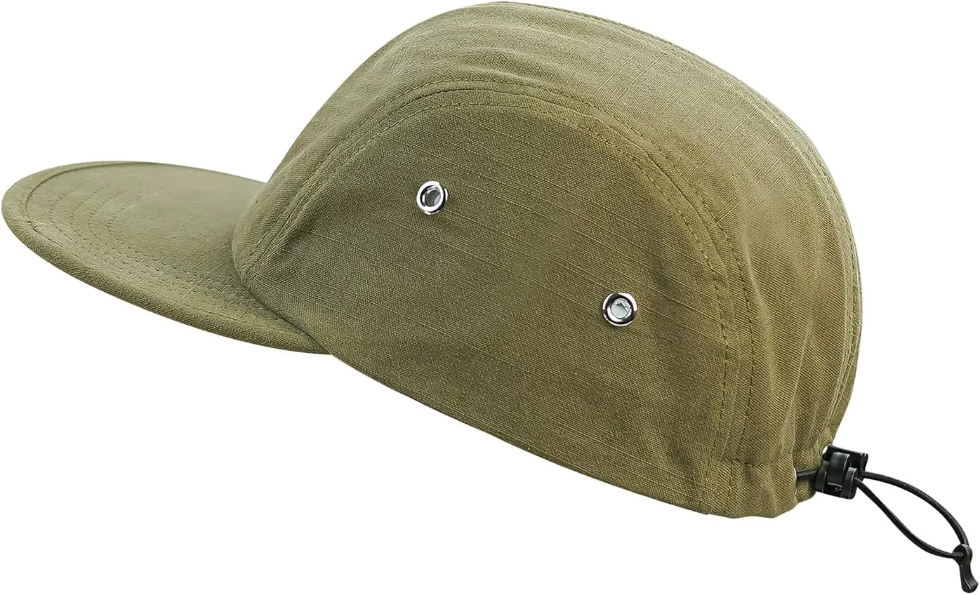 Clakllie Stylish Flat Bill Cap Cotton Baseball Hat Anti Sweat Sunscreen Trucker Cap Dad Hat Urban Street Camper Cap Snapback