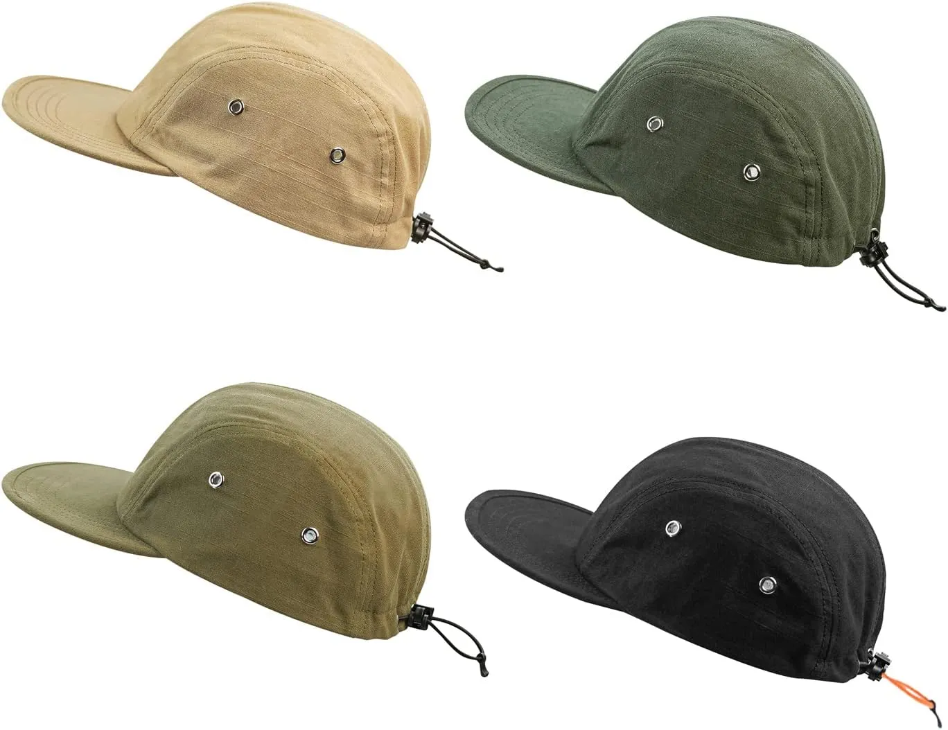 Clakllie Stylish Flat Bill Cap Cotton Baseball Hat Anti Sweat Sunscreen Trucker Cap Dad Hat Urban Street Camper Cap Snapback