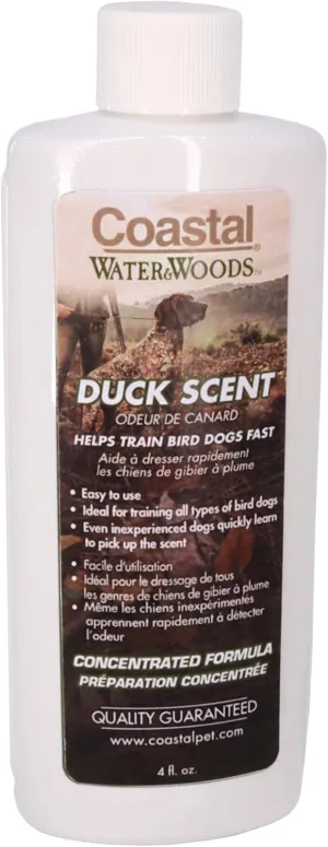 Coastal Pet - Water & Woods Dog Training Scents by Coastal Pet - Maximum Potency Formula - Concentrated Scent for Outdoor Training & Hunting - Duck, 4 Fl Oz