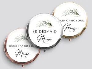 Customisable Bridesmaid Mirror - Hen Do Favour - Floral Motif