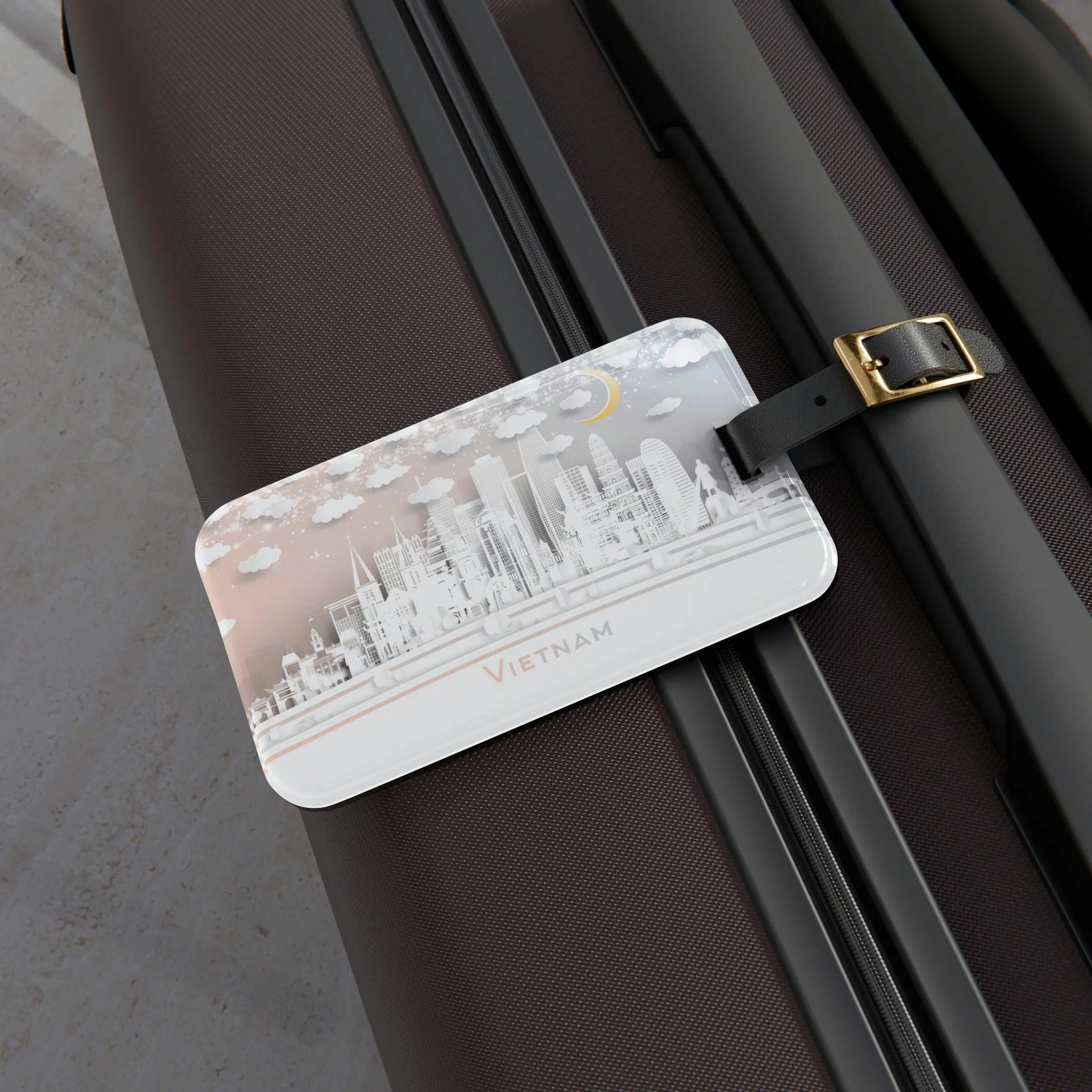 Customizable Luxury Acrylic Luggage Tag: Elevate Your Travel Experience