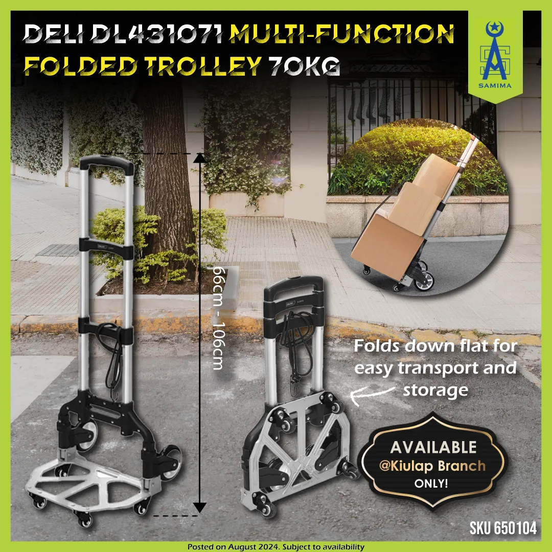 DELI DL431071 MULTI-FUNCTION FOLDED TROLLEY 70KG