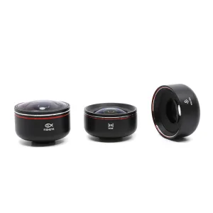 {DISCONTINUED} Orangemonkie HD Phone Lens Kit LENS-MWF (Includes Macro, Wide and Fisheye Lens)