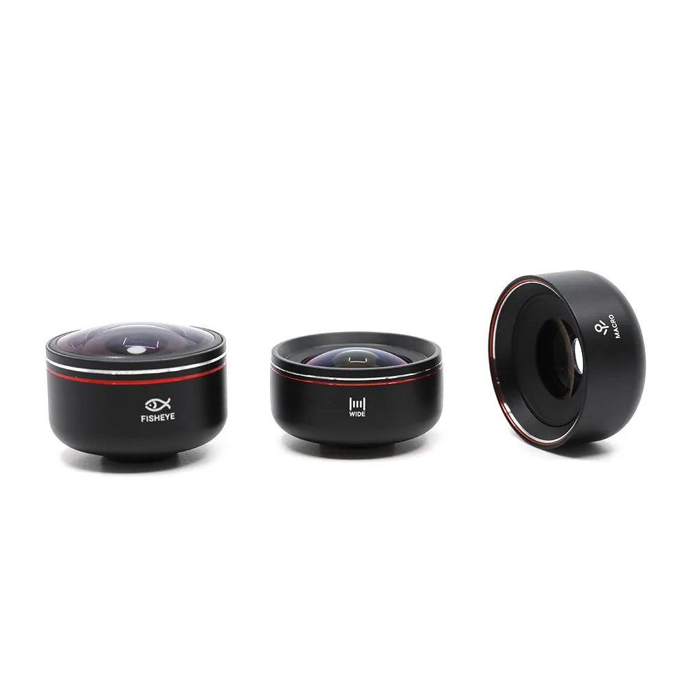 {DISCONTINUED} Orangemonkie HD Phone Lens Kit LENS-MWF (Includes Macro, Wide and Fisheye Lens)