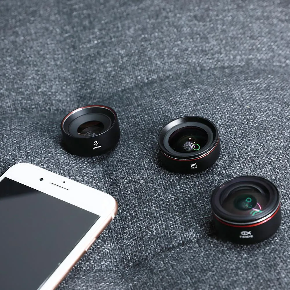 {DISCONTINUED} Orangemonkie HD Phone Lens Kit LENS-MWF (Includes Macro, Wide and Fisheye Lens)