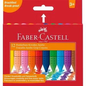 FABER-CASTELL Jumbo Grip Plastic Crayons