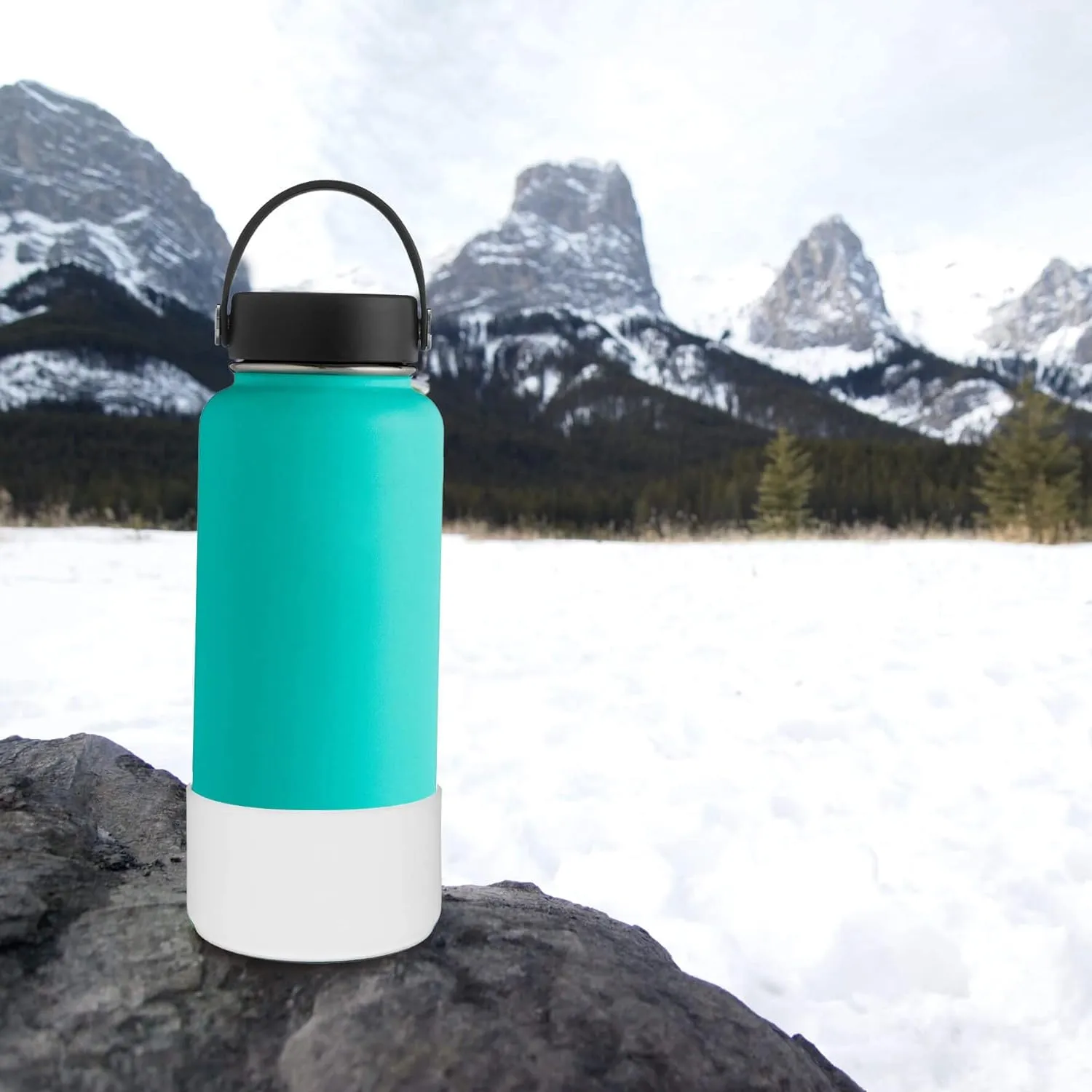 Flaskars Protective Silicone Boot for 12oz - 40 oz Hydroflask Water Bottles Anti-Slip Bottom Stanley Sleeve Cover Bumper