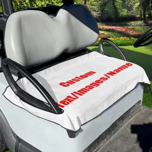 Golf Cart Seat Cover Towel Seat Covers for Golf,Universal Fit Golf Front Seat Kit, More 2-Seat Golf Carts, Machine Washable
