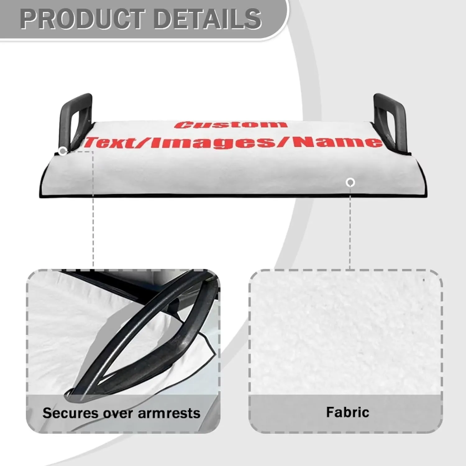 Golf Cart Seat Cover Towel Seat Covers for Golf,Universal Fit Golf Front Seat Kit, More 2-Seat Golf Carts, Machine Washable