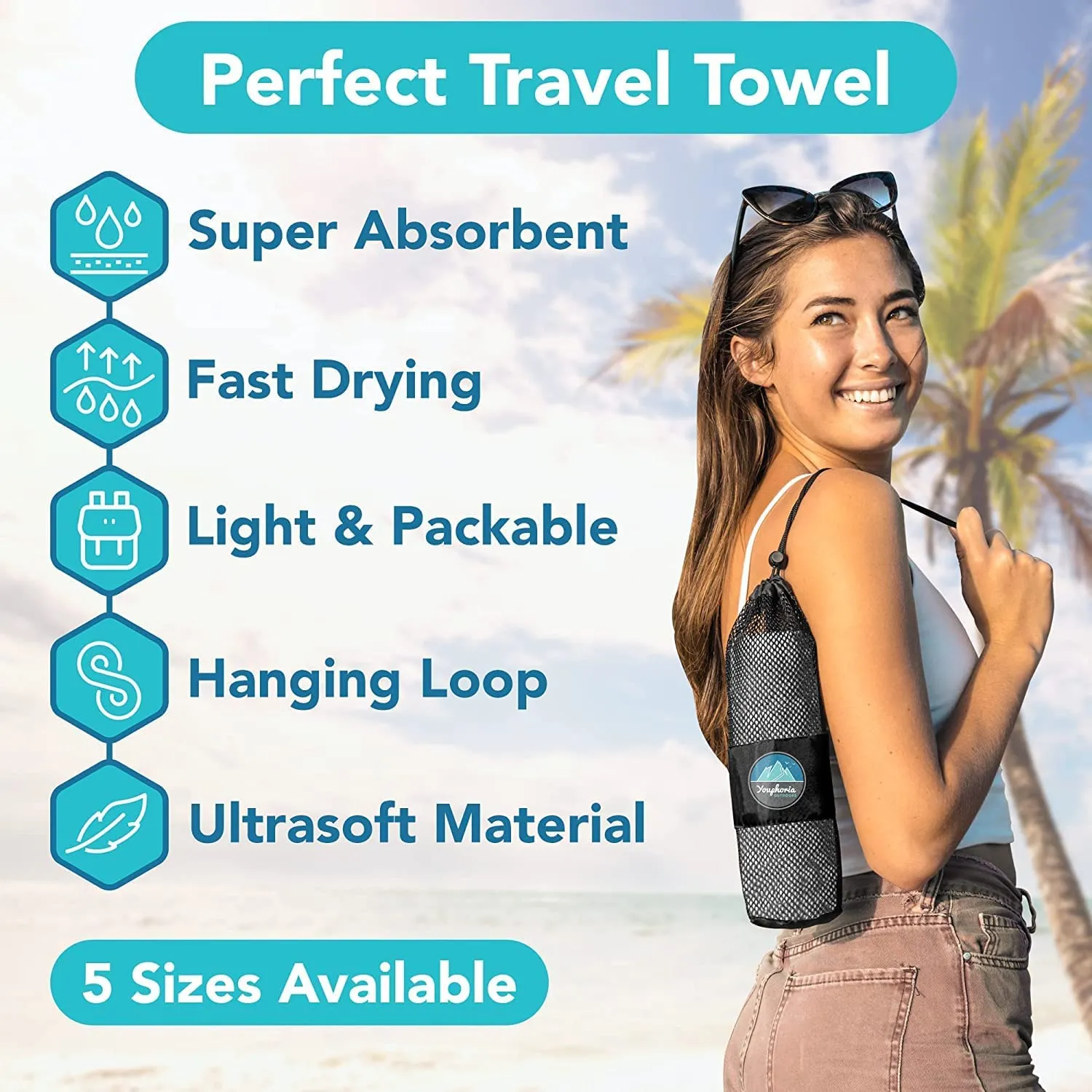 Gray/Blue Towel