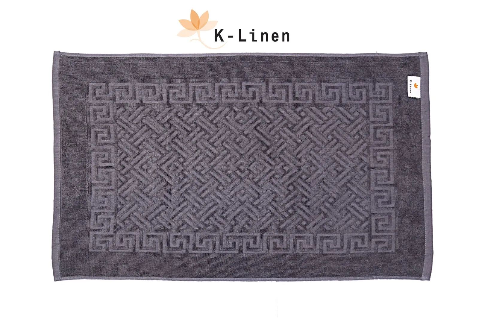 Greek Bath Mat - Grey