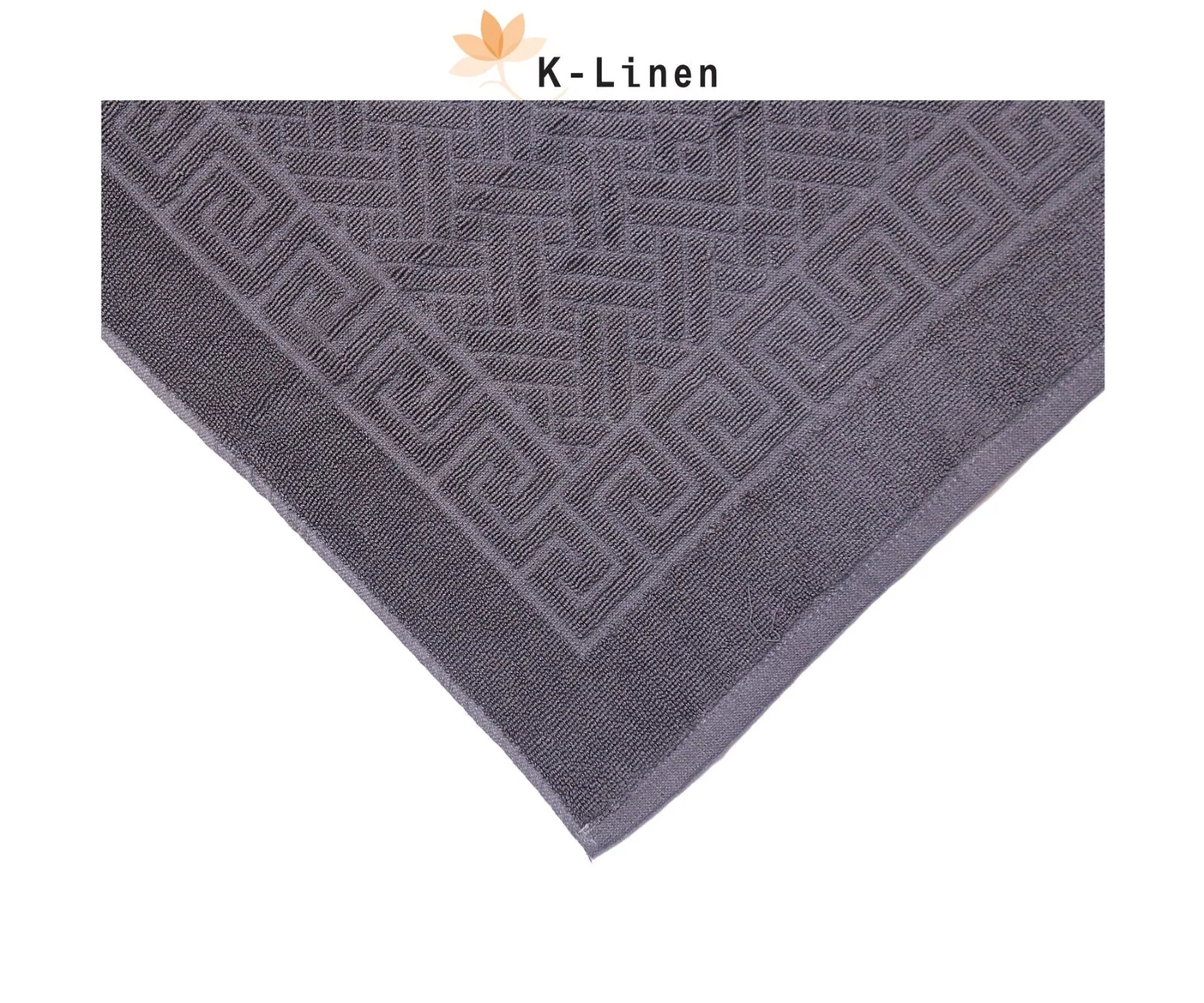 Greek Bath Mat - Grey