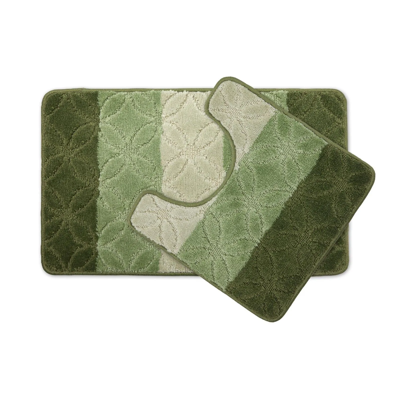 Halo Non-Slip Bath & Pedestal Mat Set Green