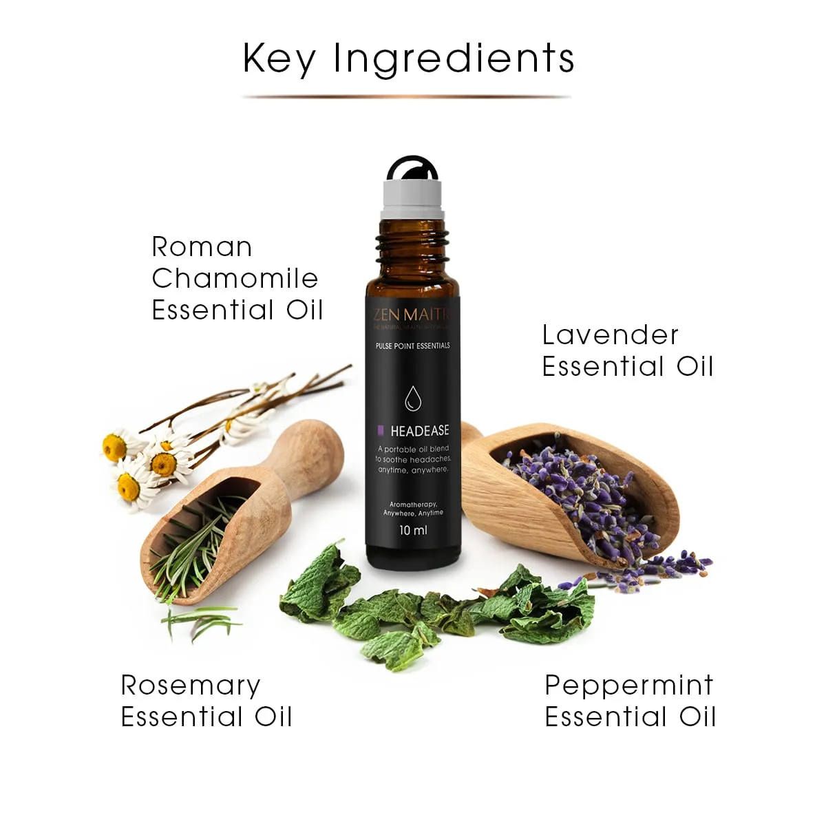 Headease | Aromatherapy Oil | Pulse Point Roller (10ml)