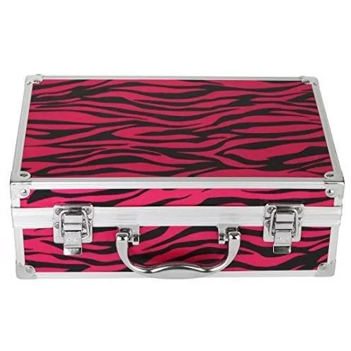 Ivation Carry All Makeup Train Case - Red Zebra